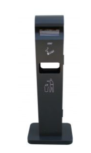 Cendrier sur pied avec corbeille 2L-8L